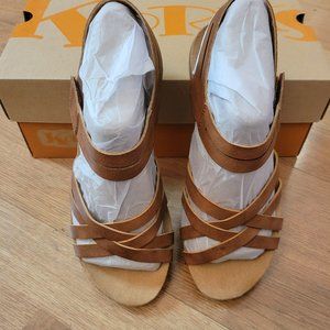 Korks Dark Tan Primrose Melinda Sandals
